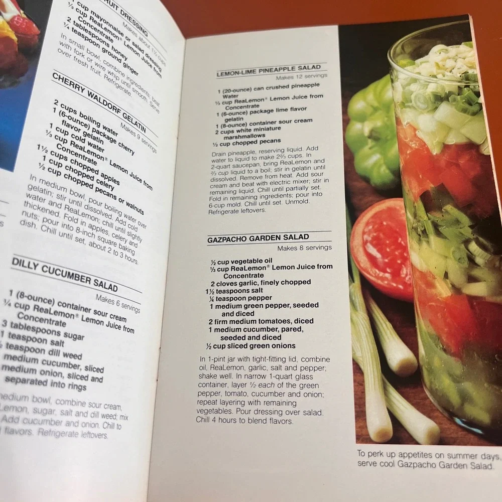 Vintage 1983 ReaLemon Create A Difference Recipe Booklet Borden Cookbook 80s